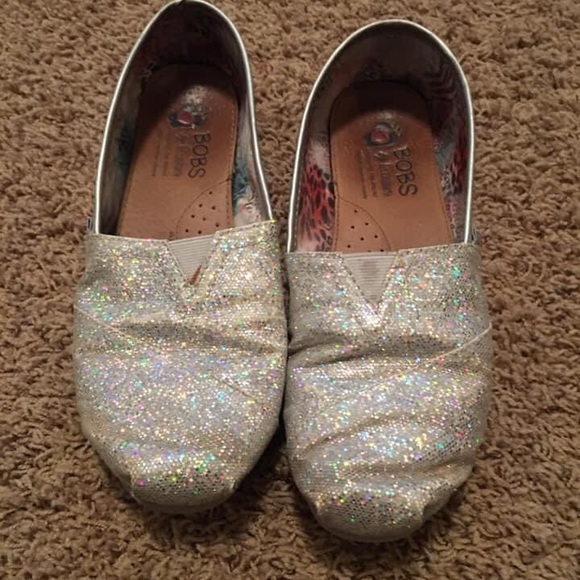 Skechers Shoes - Silver glitter bobs size 9